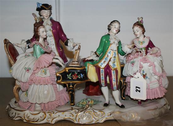 Continental musical figural group